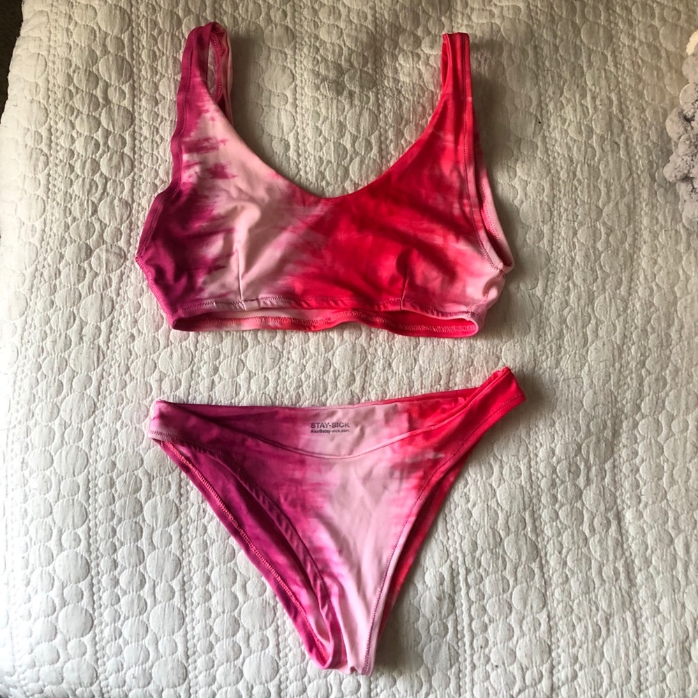 Pink Tie Dye Bikini